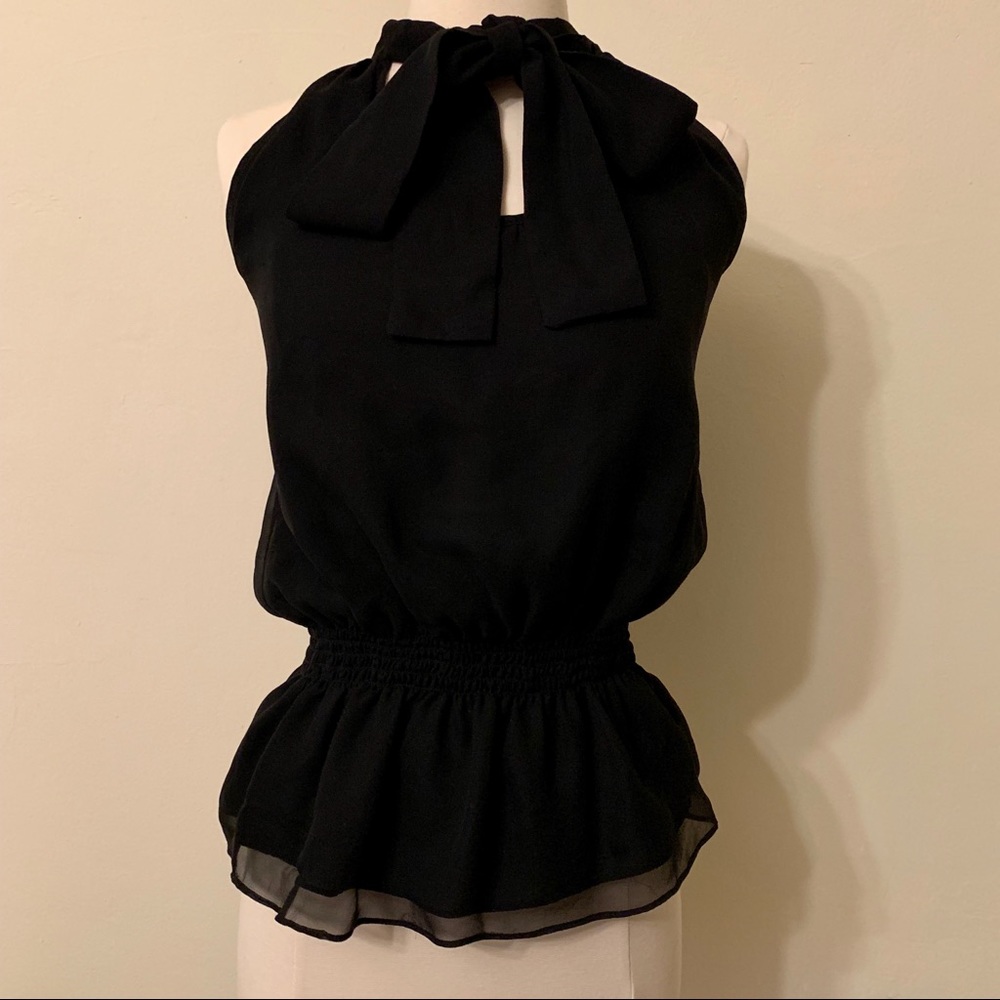 Black Dressy Silk Top